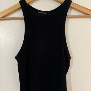Zara Black Crop Tank